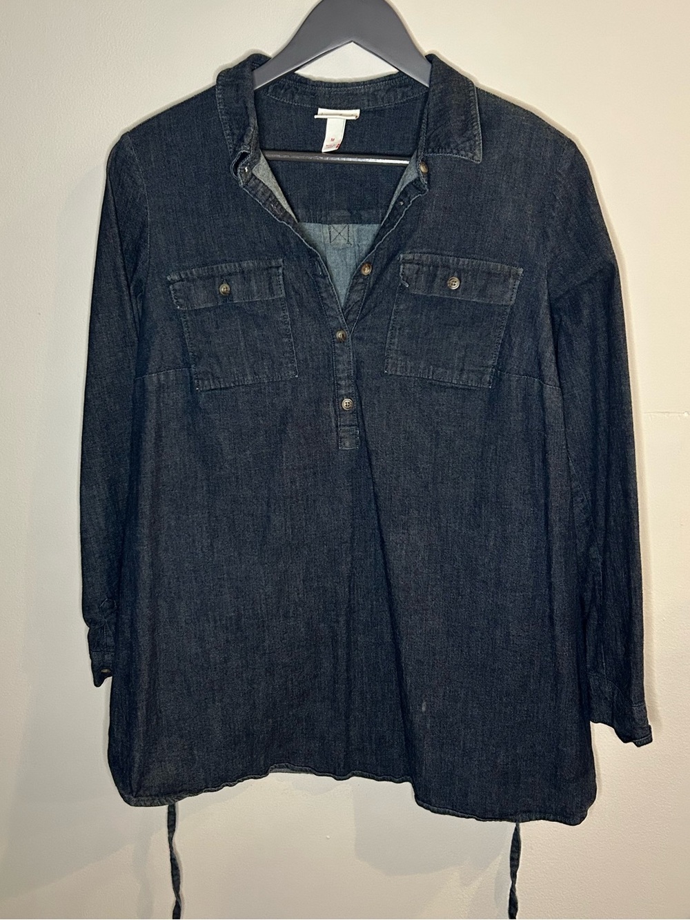 Isabel Maternity by Ingrid & Isabel Blue Denim Shirt Medium